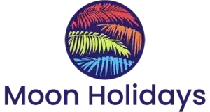 main moon holidays logo, reg color poppins font, medium weight