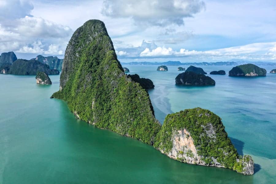 James bond island from above
